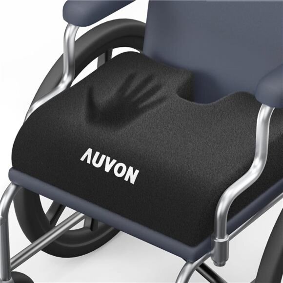 Wheelchair Seat Cushions (18"x16"x3") for Sciatica, Back, Coccyx, Memory Foam - Picture 1 of 7